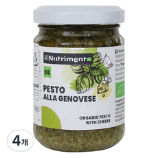 일뉴트리멘토 유기농 알라 제노비스 페스토, 130g, 4개