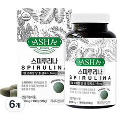 아샤 스피루리나 3개월분 108g, 180정, 6개