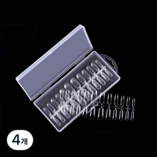 Dalmoa 自助美甲延長甲片 10款 x 24p 套組, 方形, 4個