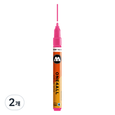 MOLOTOW ONE4ALL 壓克力麥克筆 2mm 127HS 200 霓虹粉紅色, 2個