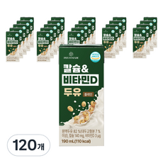 파이토메이드 칼슘&비타민D 두유 플레인, 190ml, 120개