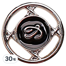 Button King 東大門鈕扣王 木蘭鈕扣 21mm, 30個, 黑鎳