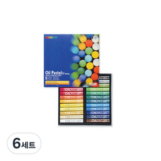 MUNGYO 油性粉彩紙盒 MOP-24, 24色, 6套