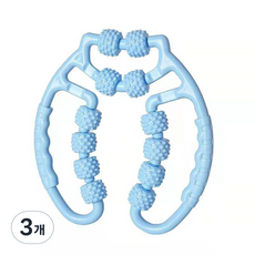 민민월드 12롤 전신 마사지기, 3개, 스카이블루