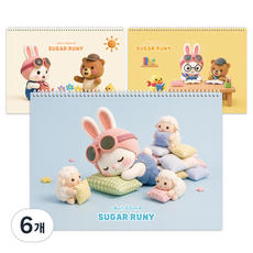 풀컬러 슈가루니 스케치북 랜덤발송 170g, 8절, 6개, 25매