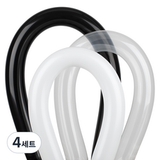 셈퍼텍스 요술풍선 360S 27p 세트, 화이트, 클리어, 블랙(랜덤발송), 4세트