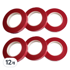 온트리 플로리스트 재료 꽃꽃이 테이프 레드, 12개
