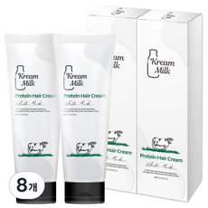 크림밀크 단백질 노워시 헤어 팩 크림, 80ml, 8개