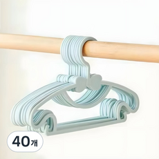 AriSLab 防滑無痕嬰幼兒寶寶衣架, 藍色, 40個