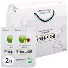 아빠의주스 양배추 사과즙 40p, 4L, 2박스