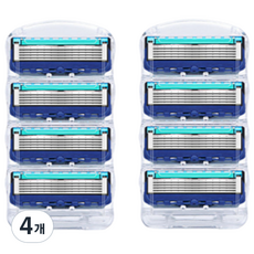 Abern男士用刮鬍刀 5刀片, 4入, 4個