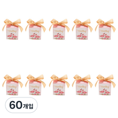 에스피글로벌 러블리 베이킹포장상자 S, 핑크웨딩, 60개입
