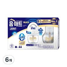 홈매트 리퀴드 알파 플러스 모드형 모기 훈증기 + 리필 2p, 29ml, 6세트