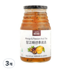 카페베네 망고패션후르츠 과일차, 1kg, 3개, 1개입