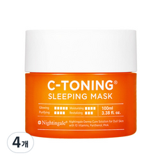 나이팅게일 C-토닝 슬리핑 마스크, 100ml, 4개