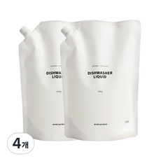 everycare 洗碗機用洗滌劑 補充裝, 1000g, 4個