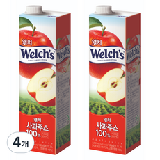 韋爾奇的蘋果汁, 1L, 4個