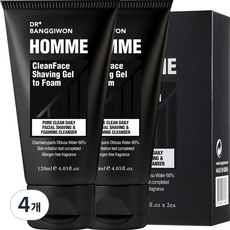 Dr. Bang Ki-Won 剃須凝膠泡沫, 120ml, 4個