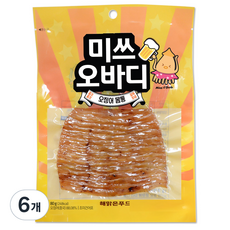 해맑은푸드 미쓰오바디 오징어, 6개, 80g