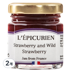 레피큐리앙 딸기 & 야생딸기 잼, 50g, 2개