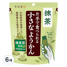 Imuraya 單手抹茶羊羹 7入, 98g, 6個