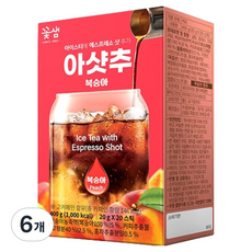 꽃샘 아샷추 복숭아 아이스티, 20g, 20개입, 6개