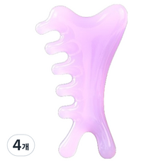 사인포스트 지압 괄사 마사지기 라지 6 x 10 cm, 물결형 괄사 타입 G, 4개