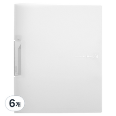 모닝글로리 원터치 클립화일, 화이트, 6개