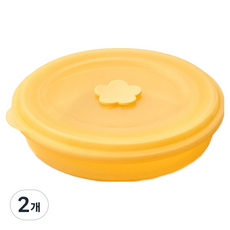 모던하우스 뚜껑까지 실리콘이라 더 안심되는 밀폐용기, 2개, 혼합색상, 600ml