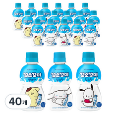 꼬소꼬미 밀크맛 캐릭터 랜덤발송, 40개, 200ml