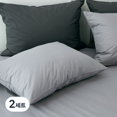 타카타카 WP워터쉴드 방수 베개커버 + 솜포함 세트, 그레이, 2개