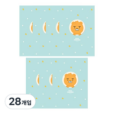 아이콘스 카카오 리틀프렌즈 B6 돔송창 무선철노트, 라이언, 28개입