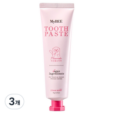 MyBEE 兒童Dear Earth牙膏 草莓香, 70g, 3個