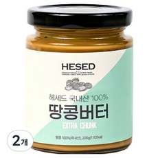 헤세드 땅콩버터 엑스트라 청크, 200g, 2개