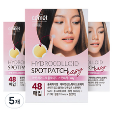 코멧 하이드로콜로이드 스팟패치 Easy(48매x3팩)+핀셋3개 세트, 144매입, 5개