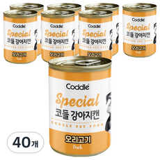 코들 강아지 캔, 오리고기, 400g, 40개