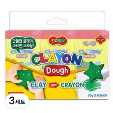 토루 클레이온 도우 클레이, 6색, 3세트