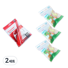 Cleanstar 성인치실 50개입 1팩 + 애니멀 모양 유아치실 30개입 3팩, 혼합색상, 2세트