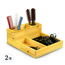 格雷格美髮沙龍原木托盤剪刀收納架, 混合顏色, 2個