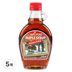 버나드 메이플 시럽, 250ml, 5개