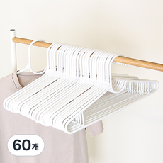 AllULiving 超輕量衣架, 白色, 60個