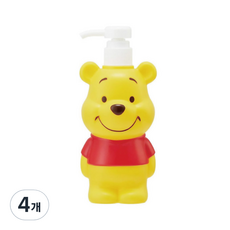 디즈니 푸우 페이스 디스펜서 BSSB6 500ml, 4개, 혼합색상