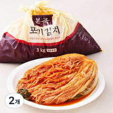 본죽 포기김치, 2개, 3kg