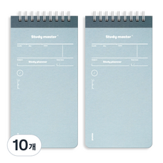 MUNID It Spring萬年上鉛筆100日學習計畫筆記本, 灰藍色, 10個