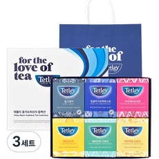 Tetley 泰特利 紅茶花草茶禮盒, 6 個茶包 x 4p + 購物袋, 3組
