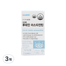 Kolon Pharmaceutical Cureca 葉黃素蝦青素 15g, 3個