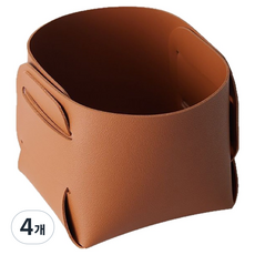 랩앤툴스 레더아 데스크 정리함, 브라운, 4개