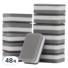 스완 양면 스크레치 블록 수세미 그레이, 48개, 1개입