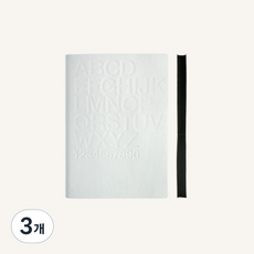 시그니처 구텐베르크 노트북, 헬베티카(화이트) A6, 3개