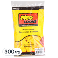 NEOTEX Neolunz 13cm 圓形氣球, 標準黃色, 3個